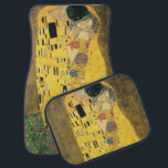 The Kiss by Gustav Klimt, Vintage Art Nouveau Car Mat<br><div class="desc">The Kiss (Der Kuss) (1907/08) by Gustav Klimt is probably his most famous work. Klimt began work on it in 1907 and it is the highpoint of his so-called 'Golden Period'. The Kiss is a vintage Victorian Era Symbolism fine art love and romance painting featuring a romantic couple in various...</div>