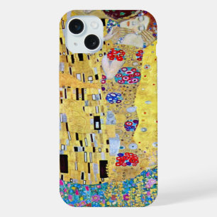 The Kiss by Gustav Klimt, Vintage Art Nouveau iPhone 15 Plus Case