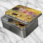 The Kiss by Gustav Klimt, Vintage Art Nouveau Jigsaw Puzzle<br><div class="desc">The ultimate painting of love, a beautiful design to celebrate Valentine's Day with! The Kiss (detail) (1907-1908) by Gustav Klimt is a vintage Victorian Era Symbolism fine art love and romance painting featuring a romantic couple in various shades of gold, patterns and symbols, sharing a kiss against a bronze background....</div>