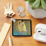 The Kiss by Gustav Klimt, Vintage Art Nouveau Key Ring<br><div class="desc">The Kiss (Der Kuss) (1907/08) by Gustav Klimt is probably his most famous work. Klimt began work on it in 1907 and it is the highpoint of his so-called 'Golden Period'. The Kiss is a vintage Victorian Era Symbolism fine art love and romance painting featuring a romantic couple in various...</div>