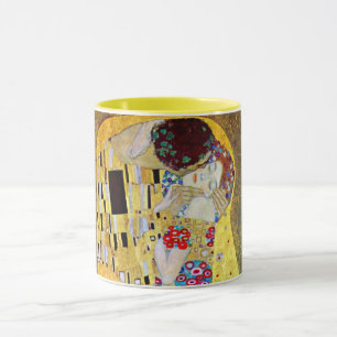 The Kiss by Gustav Klimt, Vintage Art Nouveau Mug