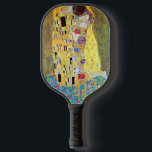The Kiss by Gustav Klimt, Vintage Art Nouveau Pickleball Paddle<br><div class="desc">The Kiss (Der Kuss) (1907/08) by Gustav Klimt is probably his most famous work. Klimt began work on it in 1907 and it is the highpoint of his so-called 'Golden Period'. The Kiss is a vintage Victorian Era Symbolism fine art love and romance painting featuring a romantic couple in various...</div>
