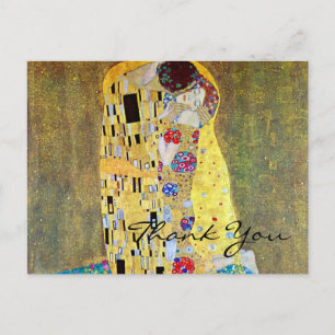 The Kiss by Gustav Klimt, Vintage Art Nouveau Postcard