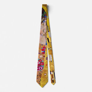 The Kiss by Gustav Klimt, Vintage Art Nouveau Tie
