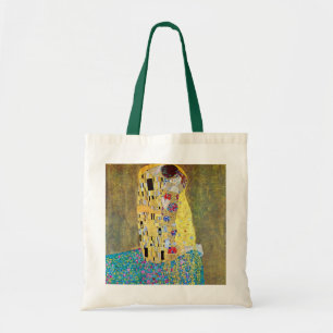 The Kiss by Gustav Klimt, Vintage Art Nouveau Tote Bag