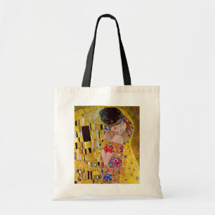 The Kiss by Gustav Klimt, Vintage Art Nouveau Tote Bag