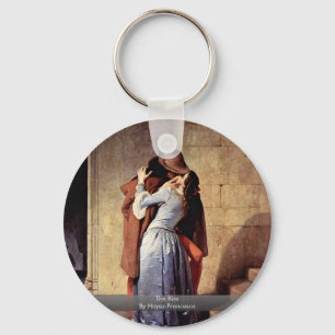 The Kiss By Hayez Francesco Key Ring