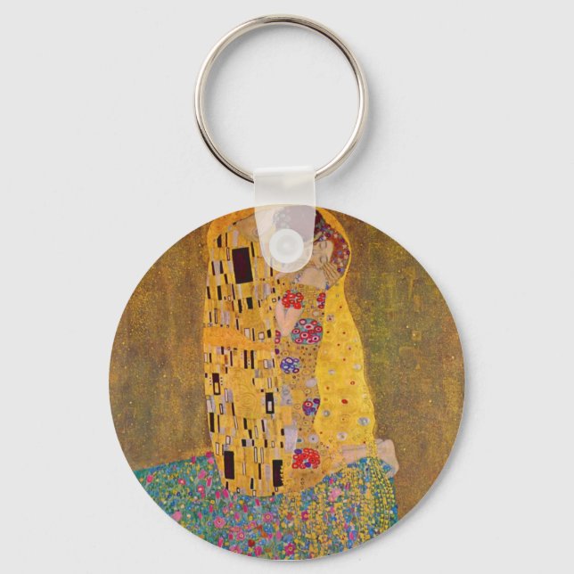 The Kiss by Klimt Key Ring (Front)