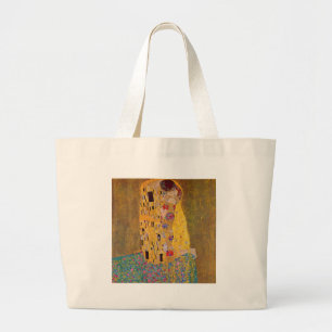 The Kiss by Klimt Large Tote Bag