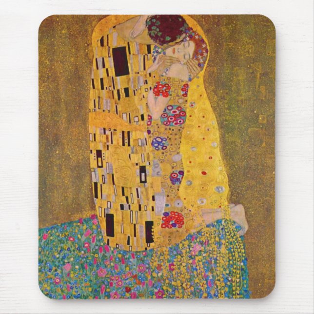 The Kiss by Klimt Mouse Mat (Front)
