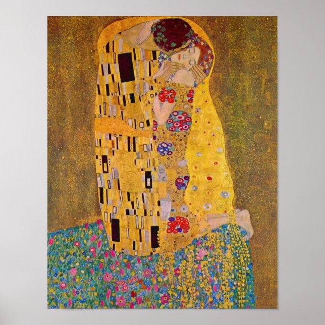 The Kiss by Klimt Poster (Front)