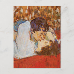 The Kiss by Toulouse-Lautrec Postcard