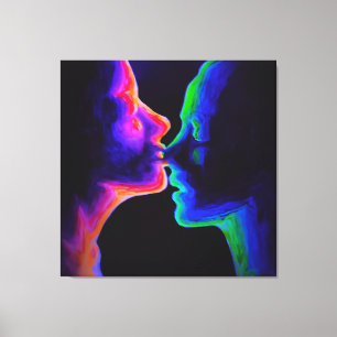 The kiss canvas print
