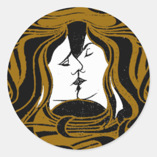 The Kiss Classic Round Sticker