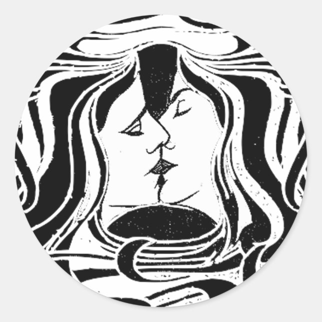 The Kiss Classic Round Sticker (Front)