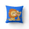 The Kiss: Cute Cartoon Lion Couple Pillow