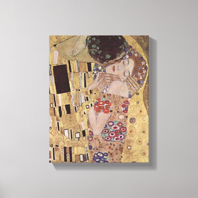 The Kiss Detail - Gustav Klimt Canvas Print (Front)