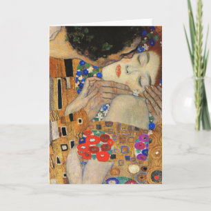The Kiss (Detail) Gustav Klimt Card