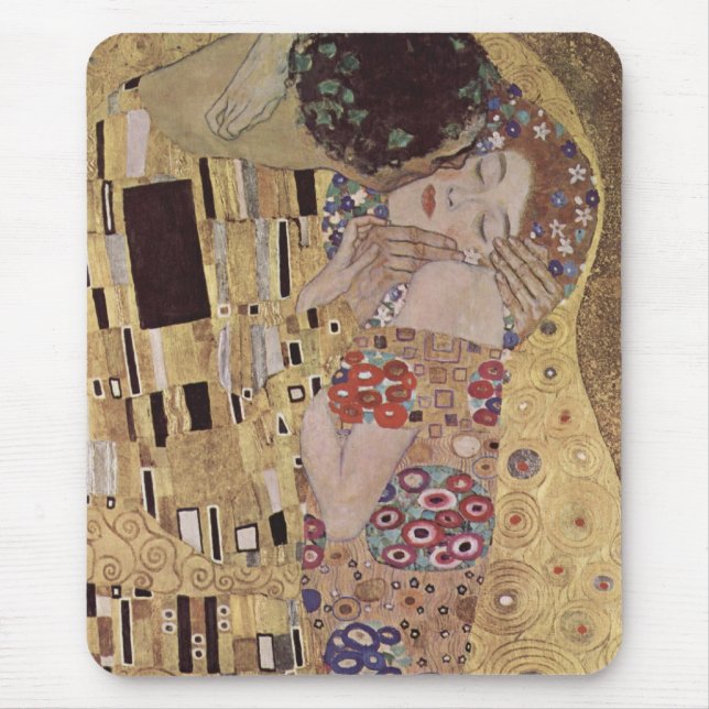 The Kiss Detail - Gustav Klimt Mouse Mat (Front)