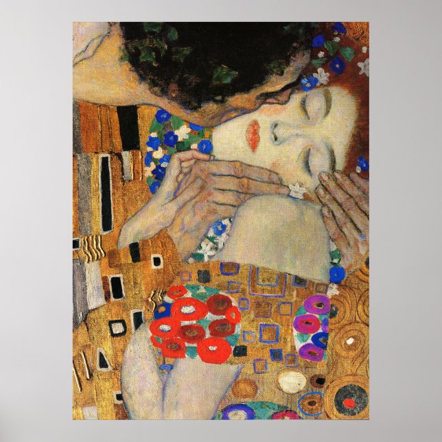The Kiss (Detail) Gustav Klimt Poster (Front)