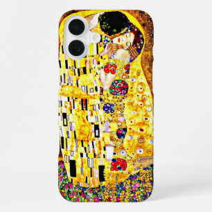 The Kiss, famous painting by Gustav Klimt iPhone 16 Plus Case