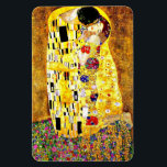 The Kiss, famous painting by Gustav Klimt Magnet<br><div class="desc">Famous artwork,  The Kiss,  by Austrian artist Gustav Klimt</div>