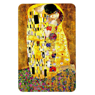 The Kiss, famous painting by Gustav Klimt Magnet