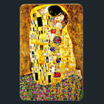 The Kiss, famous painting by Gustav Klimt Magnet<br><div class="desc">The Kiss,  passionate painting by Austrian Symbolist artist Gustav Klimt</div>