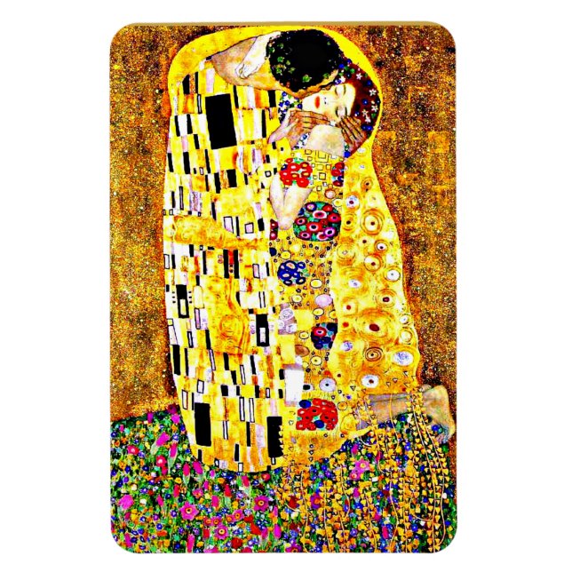 The Kiss, famous painting by Gustav Klimt Magnet (Vertical)