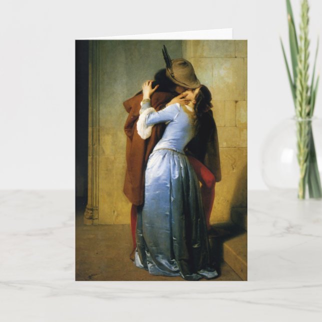 The Kiss Fine Art Greeting Card (Front)