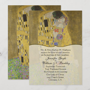 The Kiss Fine Art Wedding Invitation
