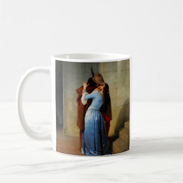 The Kiss Francesco Hayez Coffee Mug (Left)