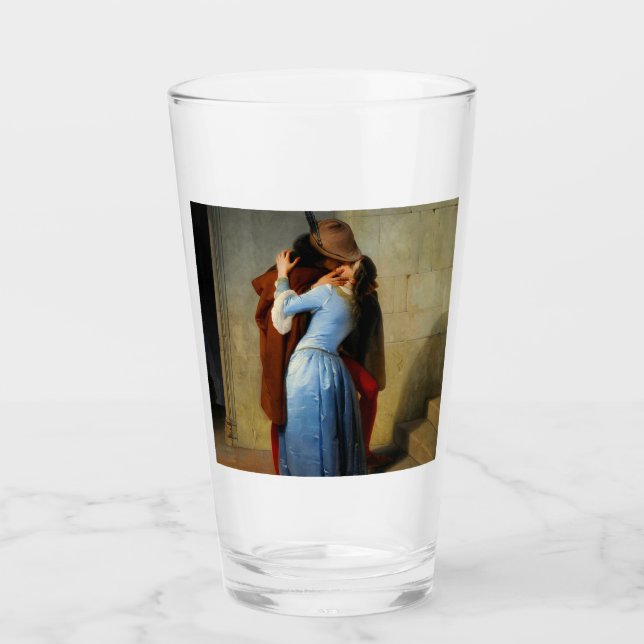 The Kiss Francesco Hayez Glass (Front)