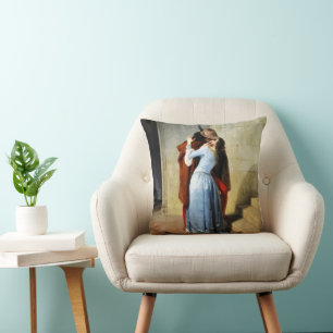 The Kiss - Francesco Hayez Il Bacio Cushion