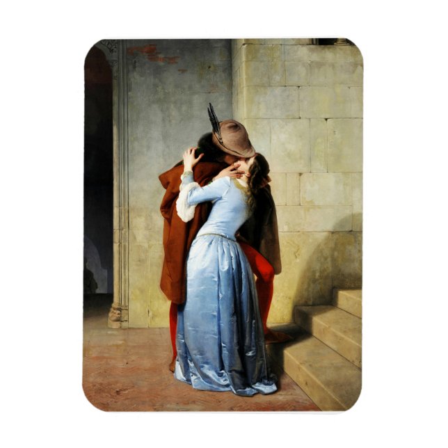 The Kiss - Francesco Hayez Il Bacio Romantic Magnet (Vertical)