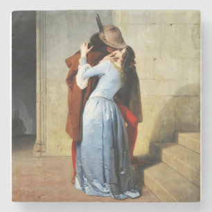 The Kiss - Francesco Hayez Il Bacio  Stone Coaster
