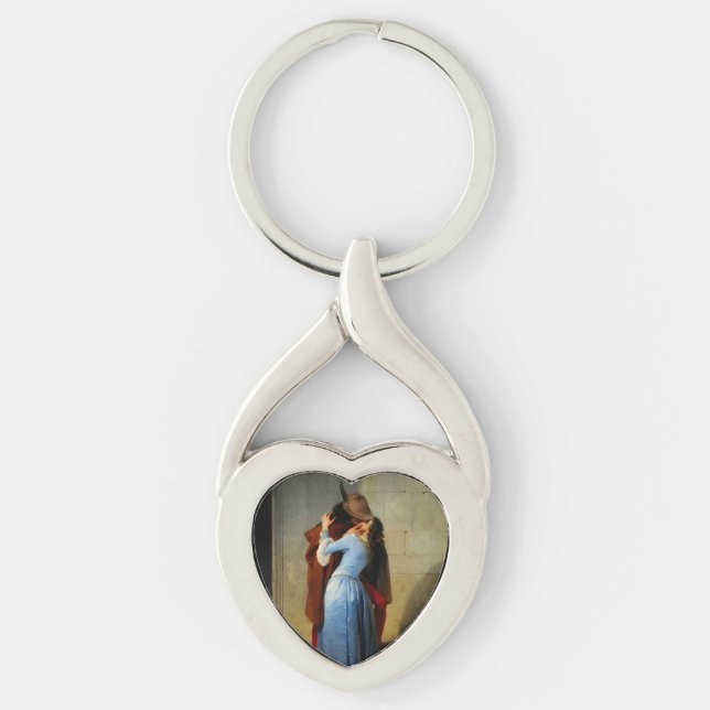 The Kiss Francesco Hayez Key Ring (Front)