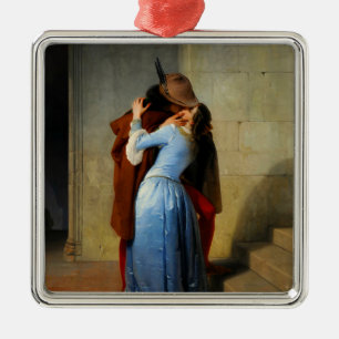 The Kiss Francesco Hayez Metal Tree Decoration
