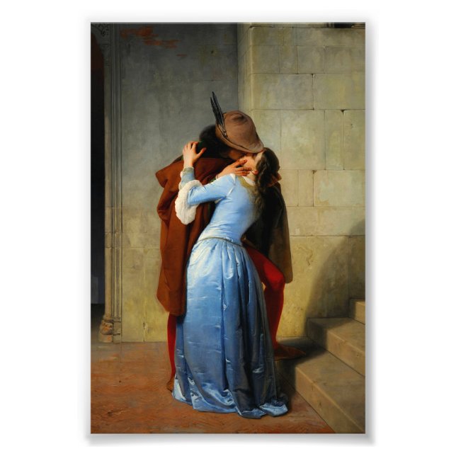 The Kiss Francesco Hayez Photo Print (Front)