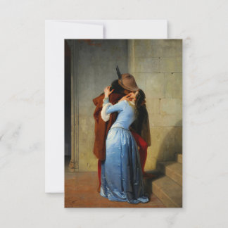 The Kiss Francesco Hayez RSVP Card