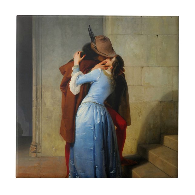 The Kiss Francesco Hayez Tile (Front)