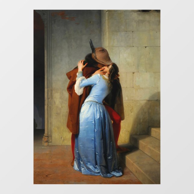 The Kiss Francesco Hayez Window Cling (Sheet)