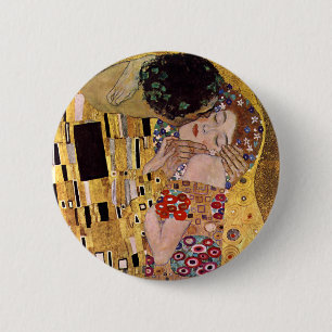 The Kiss, Gustav Klimt 6 Cm Round Badge