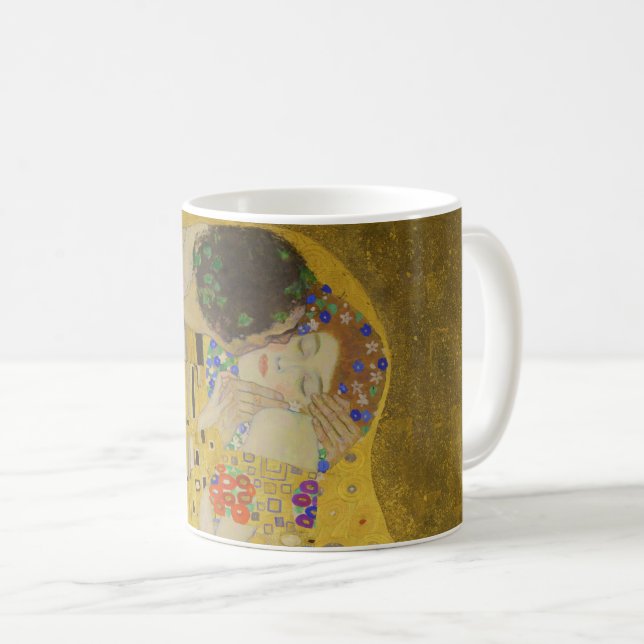 The kiss - Gustav Klimt Coffee Mug (Front Right)