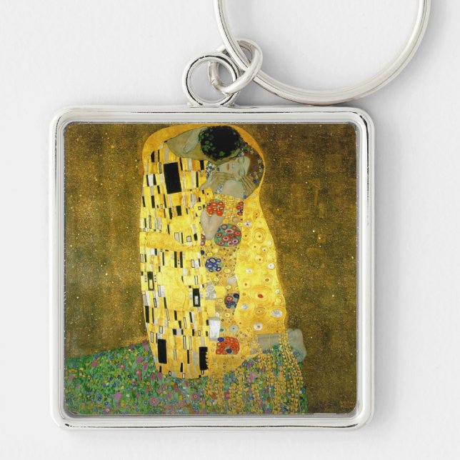 The Kiss ~ Gustav Klimt Key Ring (Front)