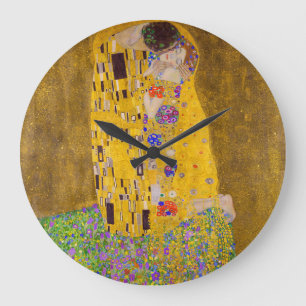 The Kiss   Gustav Klimt   Large Clock