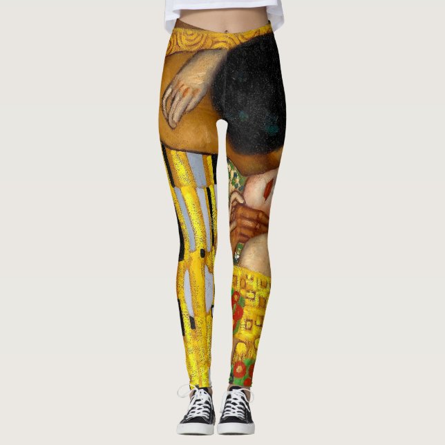 The Kiss Gustav Klimt Leggings (Front)