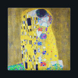 The Kiss, Gustav Klimt Magnet<br><div class="desc">Gustav Klimt (July 14, 1862 – February 6, 1918) was an Austrian symbolist painter and one of the most prominent members of the Vienna Secession movement. Klimt is noted for his paintings, murals, sketches, and other objets d'art. In addition to his figurative works, which include allegories and portraits, he painted...</div>