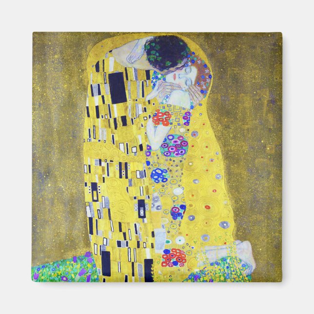 The Kiss, Gustav Klimt Magnet (Front)