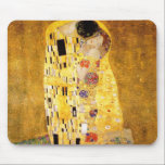 The Kiss Gustav Klimt Mouse Mat<br><div class="desc">Imperial Austrian Painter Gustav Klimt's masterpiece : The Kiss painting</div>